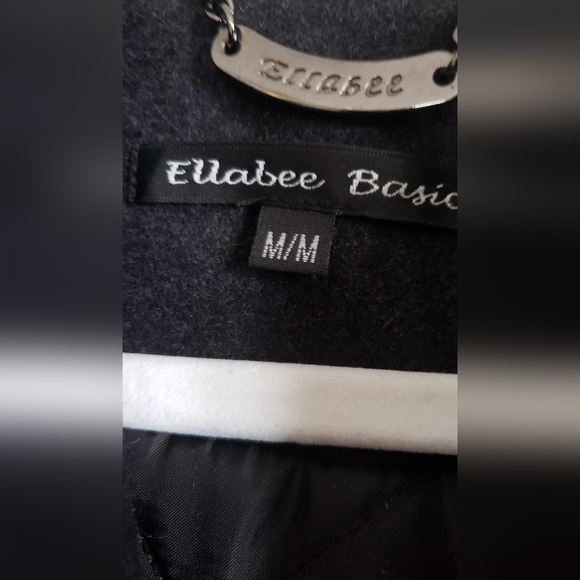 Ellabe basic Wool Hodie Jacket, Dark Grey. Size Medium. - Picture 2 of 4